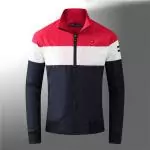 tommy hilfiger veste hiver zip rouge blanc bleu